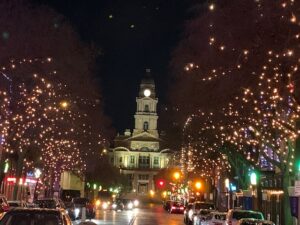 Christmas Lights at Night in Fort Worth | Fort Worth Personal Injury Lawyer | Berenson Injury Law