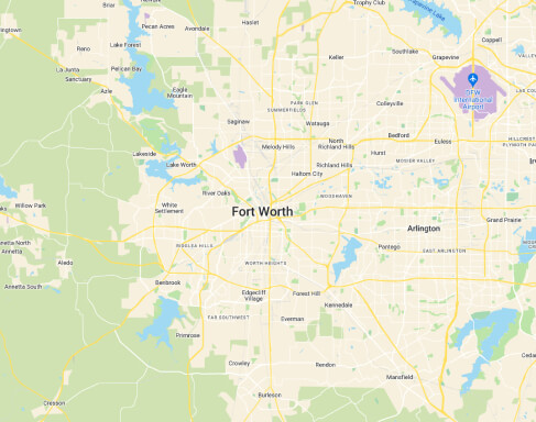 Fort Worth Texas Map | Fort Worth Personal Injury Lawyer | Berenson Injury Law